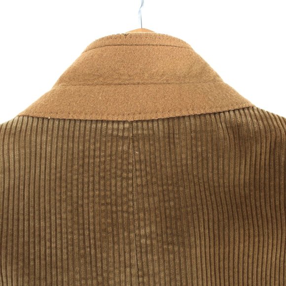 Brooks Brothers Tan Corduroy Blazer 48 Sport Coat Knot Buttons Notch Lapel Vtg - Picture 8 of 16